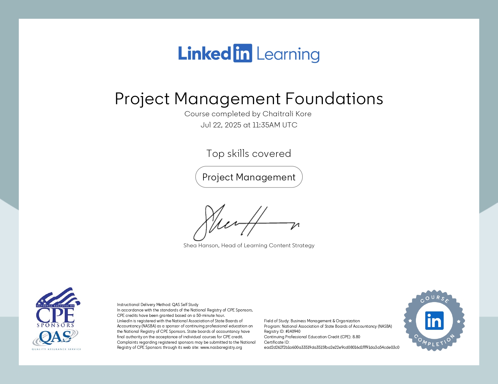 PM Foundations